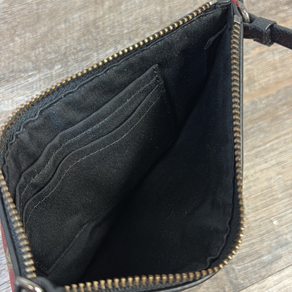 Coach Small Wristlet in Riley Plaid F54461 - Picture 6 of 7